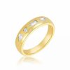 Jewelry * | Brand New Adornia Multi Shape Stones Chunky Band Ring Gold