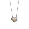 Jewelry * | Deals Adornia October Birthstone Necklace Opal Silver