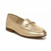 Shoes * | Promo Sam Edelman Loraine Mini Loafers Gold Leather