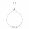 Jewelry * | Top 10 Adornia Love Bolo Bracelet Sterling Crystal Silver