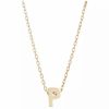 Jewelry * | Top 10 Adornia Intitial Necklace Yellow Plated Vermeil .925 Sterling Silver Gold