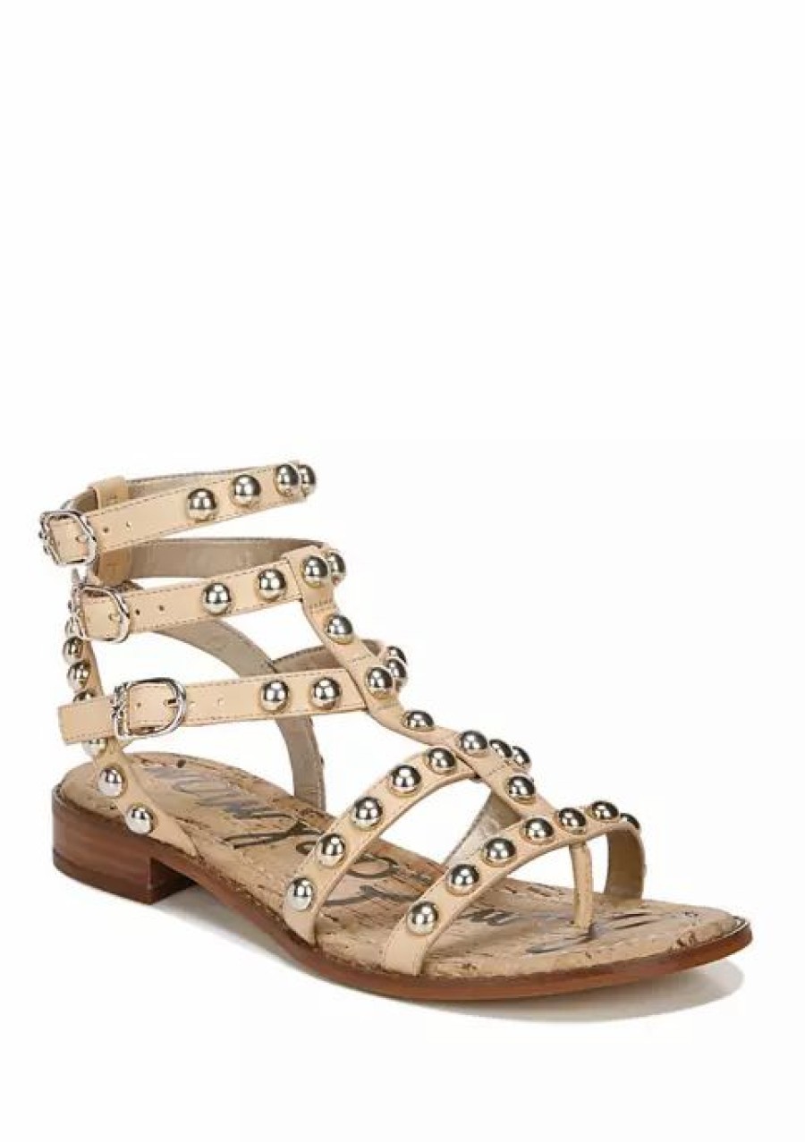 Shoes * | Best Deal Sam Edelman Eavan Gladiator Sandals Natural Sand