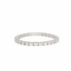 Jewelry * | Best Pirce Adornia Crystal Eternity Band Ring .925 Sterling Silver