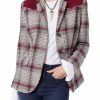 Jeans * | Best Reviews Of Sam Edelman Women'S Rivington Blazer Forest Fable Plaid/Tan