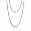 Jewelry * | Best Sale Adornia 5Mm Cuban Chain 24 Silver