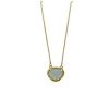 Jewelry * | Budget Adornia March Birthstone Necklace Aquamarine Gold