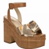 Shoes * | Cheap Sam Edelman Theresa Wedge Sandals Grey Multi