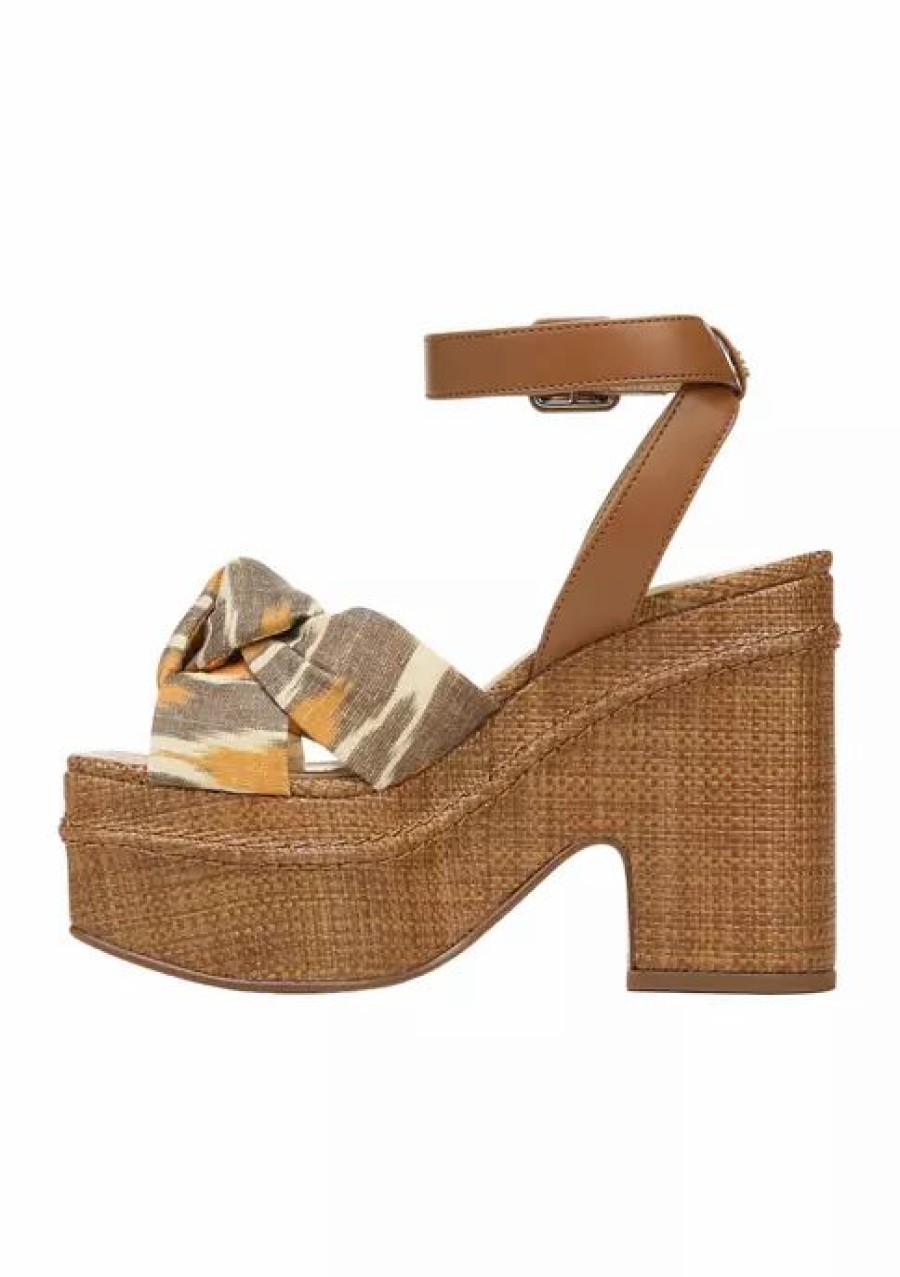 Shoes * | Cheap Sam Edelman Theresa Wedge Sandals Grey Multi