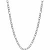 Jewelry * | Best Sale Adornia 6Mm Figaro Chain 24 Silver