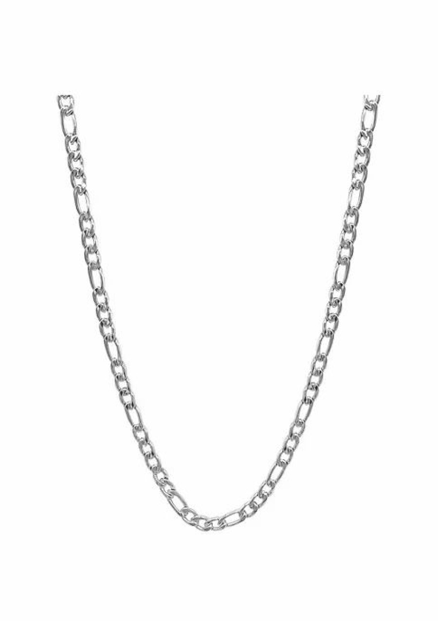 Jewelry * | Best Sale Adornia 6Mm Figaro Chain 24 Silver