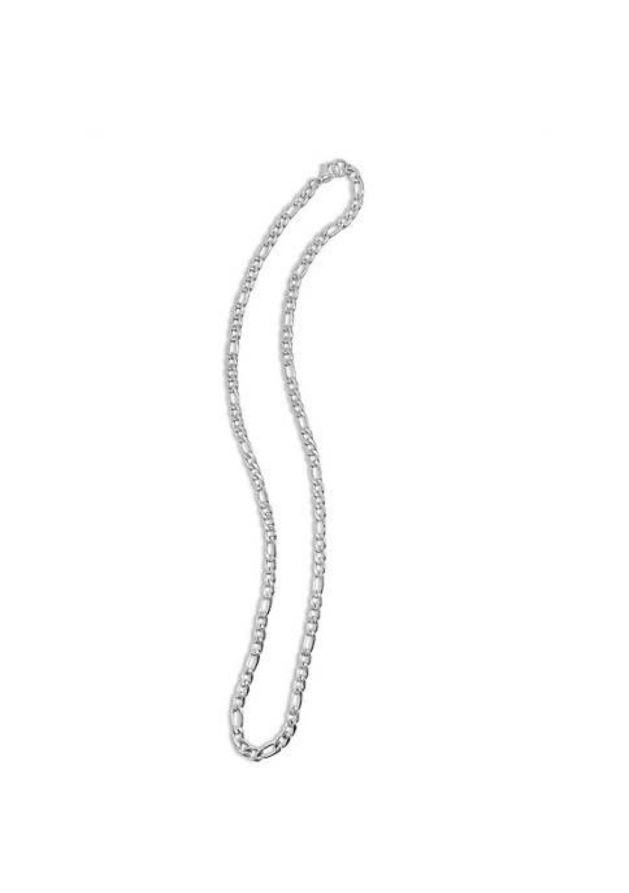 Jewelry * | Best Sale Adornia 6Mm Figaro Chain 24 Silver