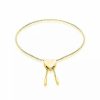 Jewelry * | Wholesale Adornia Heart Bolo Slider Bracelet Yellow Plated Brass Gold