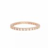 Jewelry * | Coupon Adornia Crystal Eternity Band Ring 14K Rose Gold Vermeil .925 Sterling Silver Pink