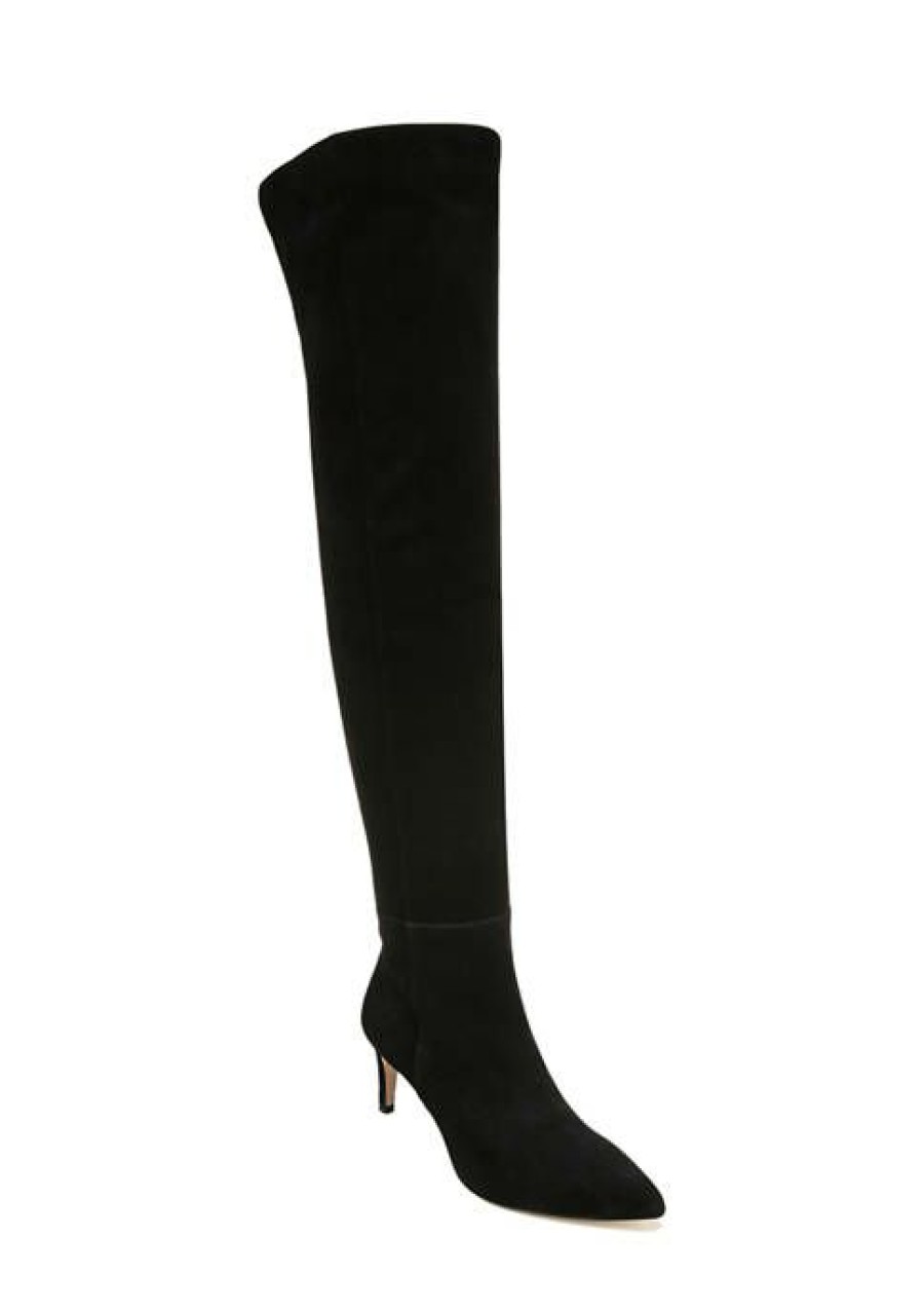 Shoes * | Budget Sam Edelman Ursula Over The Knee Boots Black