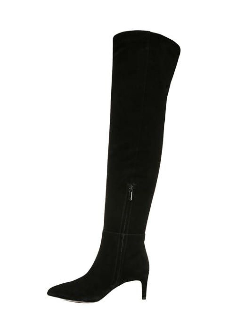 Shoes * | Budget Sam Edelman Ursula Over The Knee Boots Black