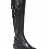 Shoes * | Wholesale Sam Edelman Lacy Motorcycle Boots Black Leather