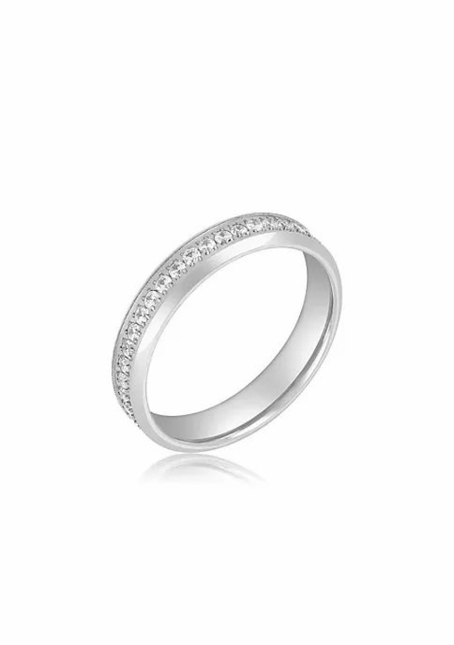 Jewelry * | New Adornia 5Mm Eternity Band Silver