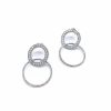 Jewelry * | Promo Adornia Drop Circle Earrings Silver Gold