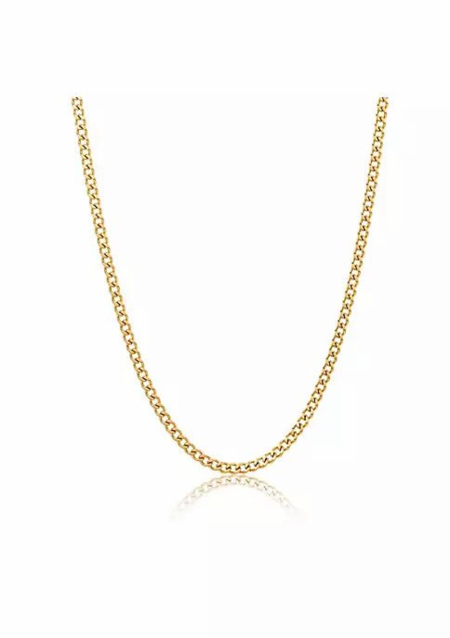 Jewelry * | Cheapest Adornia 3Mm Cuban Chain 24 Gold