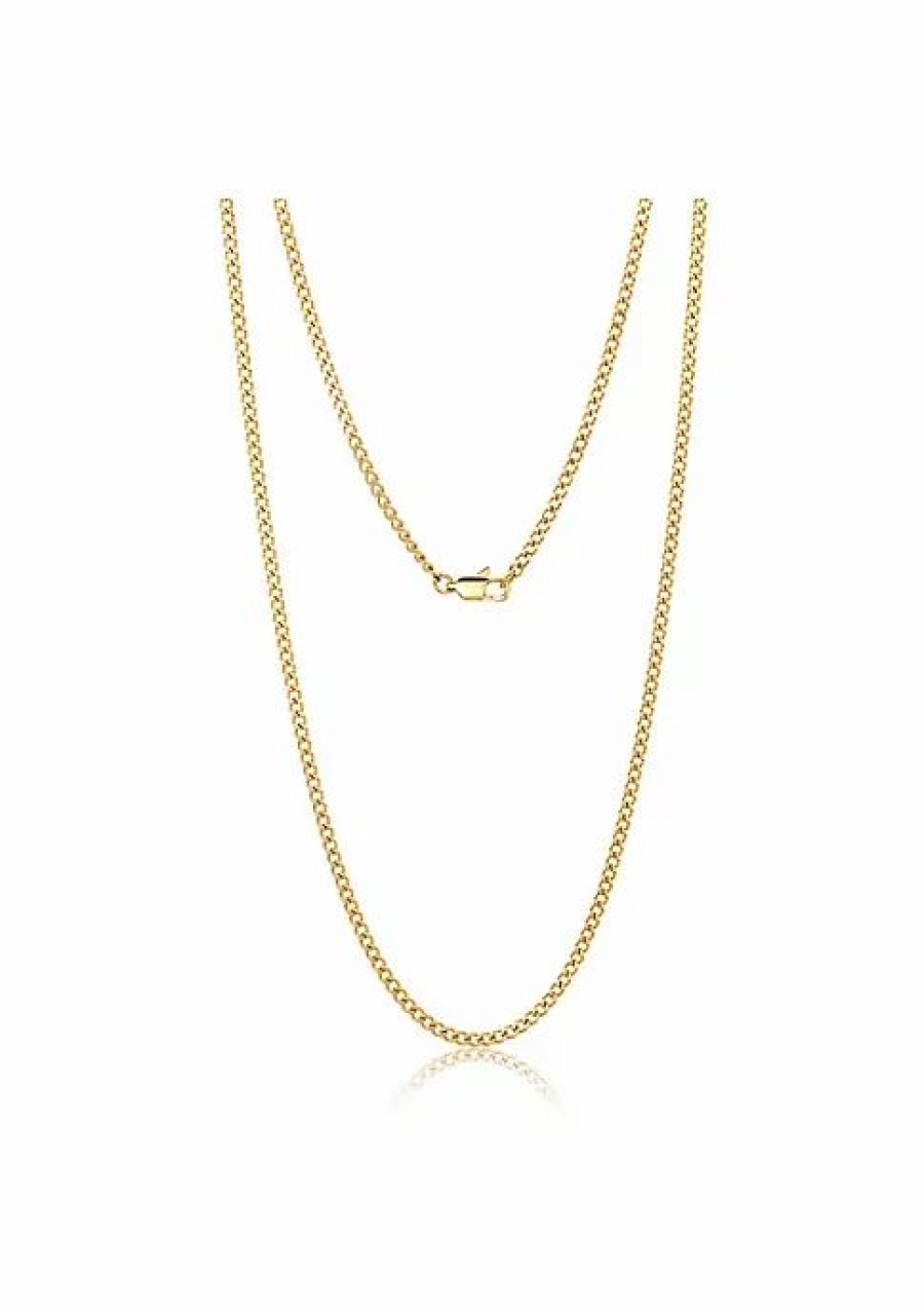 Jewelry * | Cheapest Adornia 3Mm Cuban Chain 24 Gold