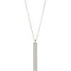 Jewelry * | Discount Adornia Vertical Bar Necklace .925 Sterling Silver