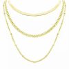 Jewelry * | Coupon Adornia Layered Chain Necklace Gold