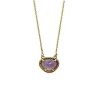 Jewelry * | Best Sale Adornia February Birthstone Necklace Amethyst Gold