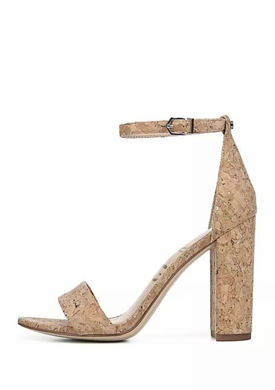 Shoes * | Wholesale Sam Edelman Yaro Block Heel Sandals Natural