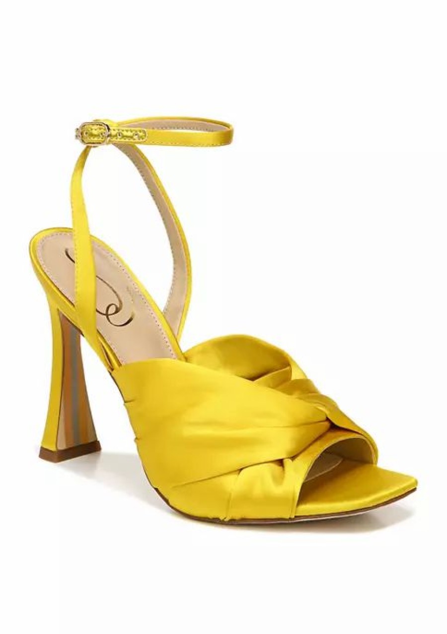 Shoes * | Discount Sam Edelman Lavendar Heeled Sandals Ochre